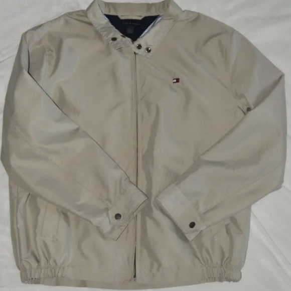 Tommy Hilfiger Harrington Zip Up Khaki Jacket Size XL Used Like New MSRP $65 - Picture 5 of 7